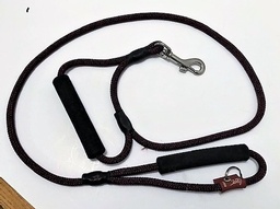 Double hold pet leash for larger dog 